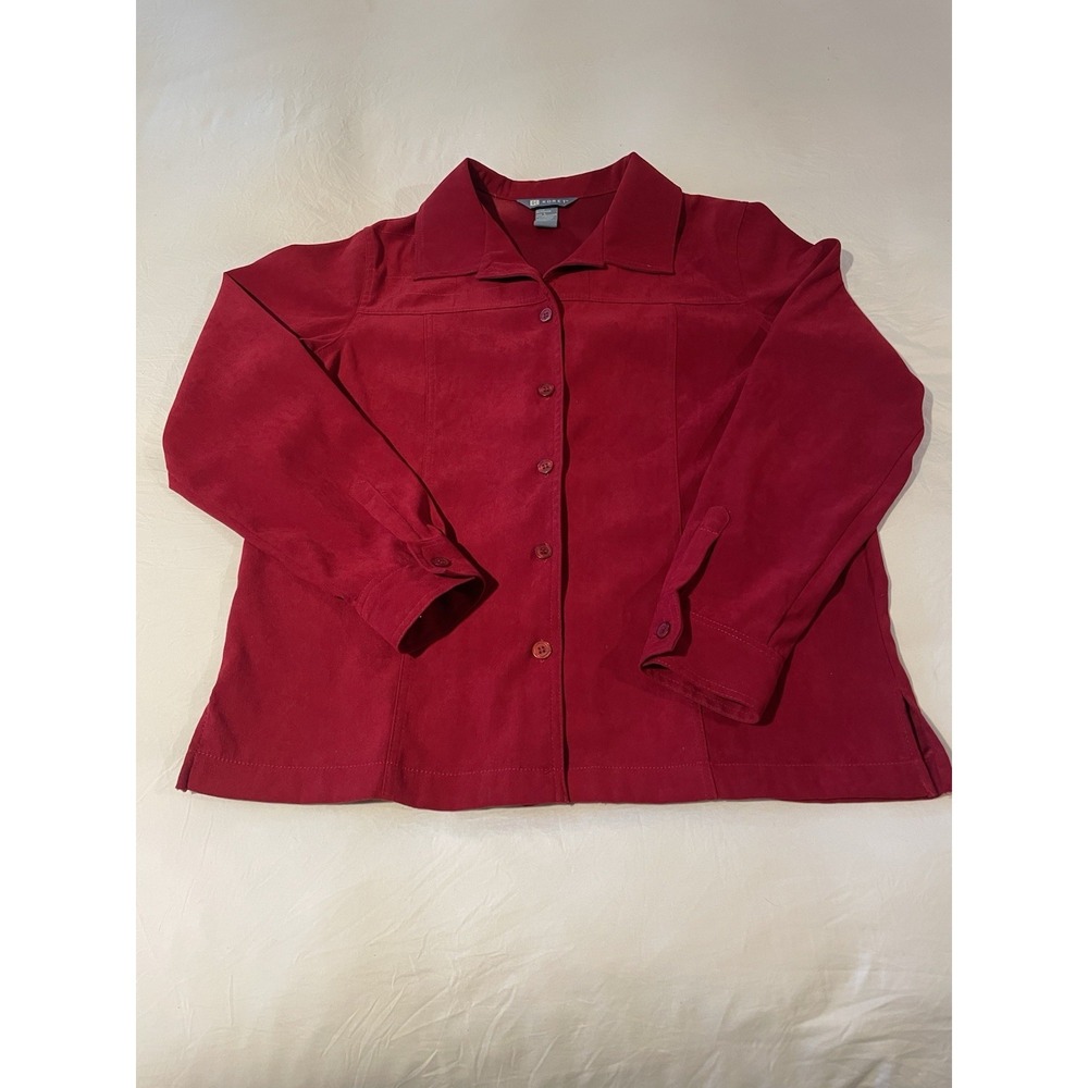 Koret Women's Vintage Blazer Jacket Large Button Front Classic Office Wear